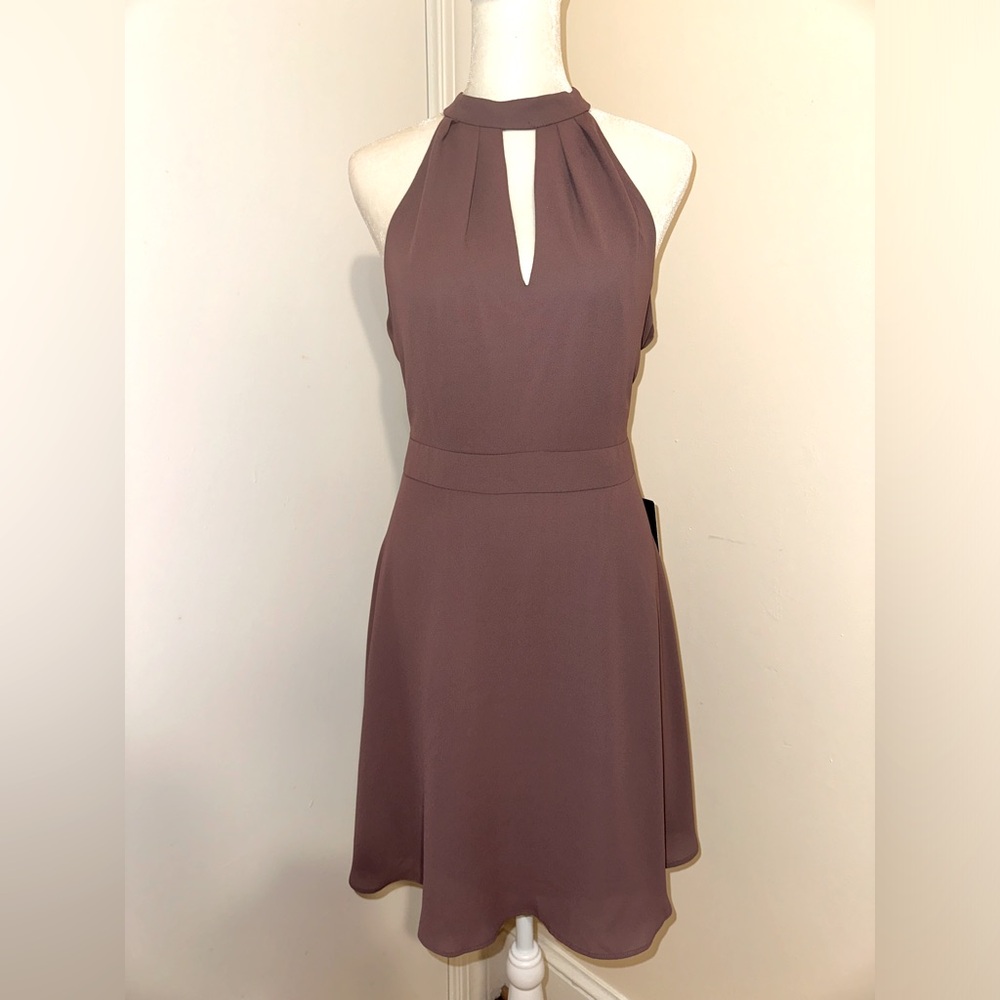 NEW Women’s Express Dress, Mauve/Taupe, Size 8, Wedding Guest Bridesmaid Dress